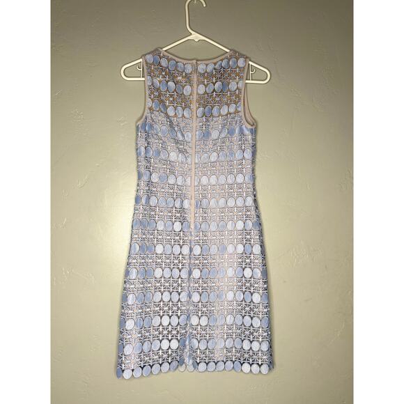 Elegant Blue-Purple Patterned Mini Dress by Lauren Ralph Lauren - Picture 5 of 8